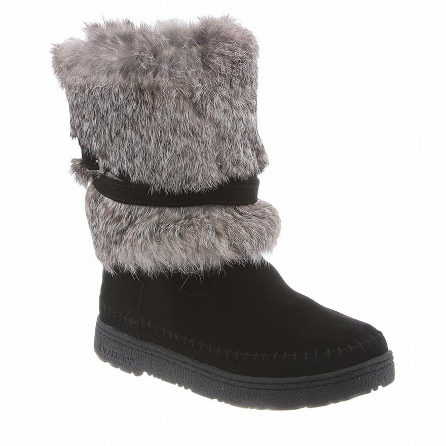 Bearpaw Kara Ankle Boots UK - Women's Boots Black ||TLQFAK-395||